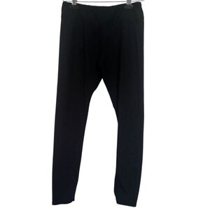 Black Ruched Seat Ankle Length Legging Size Large